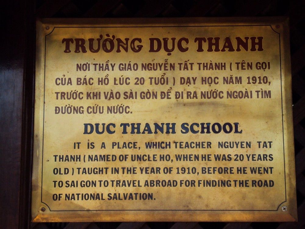 Năm 1910, Bác Hồ đã đến Phan Thiết và tham gia dạy học ở Trường Dục Thanh