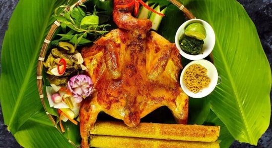 Gà nướng cơm lam Đà Lạt