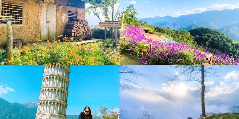 Khung cảnh khu du lịch Pơ Mu SaPa